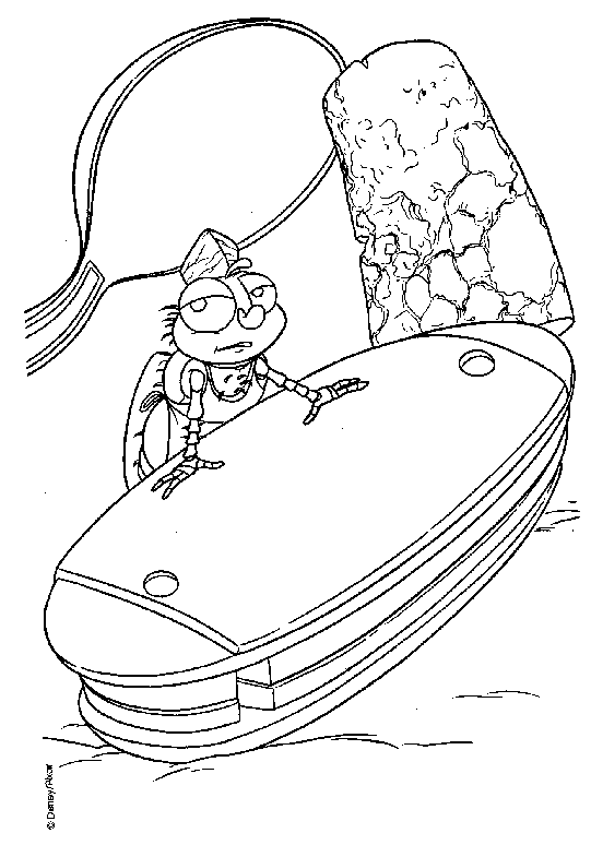 coloriage 1001 pattes le stand